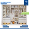 Quarto Infantil Completo Amara 1 Porta 10 Gavetas Branco Aurora - Minastex