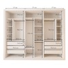 Quarto Infantil Completo Amara 1 Porta 10 Gavetas Branco Aurora - Minastex
