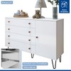 Quarto Infantil Completo Amara 1 Porta 10 Gavetas Branco Aurora - Minastex