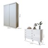 Quarto Infantil Completo Elara 3 Portas 6 Gavetas Branco Aurora - Minastex
