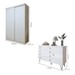 Quarto Infantil Completo Elara 3 Portas 6 Gavetas Branco Aurora - Minastex