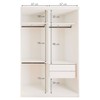 Quarto Infantil Completo Elara 3 Portas 6 Gavetas Branco Aurora - Minastex