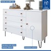 Quarto Infantil Completo Elara 3 Portas 6 Gavetas Branco Aurora - Minastex