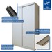 Quarto Infantil Completo Elara 3 Portas 6 Gavetas Branco Aurora - Minastex