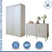Quarto Infantil Completo Elara 3 Portas 6 Gavetas Branco Aurora - Minastex