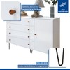 Quarto Infantil Completo Elara 3 Portas 6 Gavetas Branco Aurora - Minastex