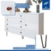 Quarto Infantil Completo Elara 3 Portas 6 Gavetas Branco Aurora - Minastex
