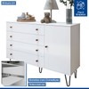 Quarto Infantil Completo Elara 3 Portas 6 Gavetas Branco Aurora - Minastex