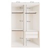 Quarto Infantil Completo Arabella 3 Portas 6 Gavetas com Espelho Branco Aurora - Minastex