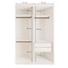 Quarto Infantil Completo Arabella 3 Portas 6 Gavetas com Espelho Branco Aurora - Minastex