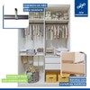 Quarto Infantil Completo Arabella 3 Portas 6 Gavetas com Espelho Branco Aurora - Minastex