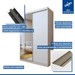Quarto Infantil Completo Arabella 3 Portas 6 Gavetas com Espelho Branco Aurora - Minastex
