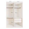 Quarto Infantil Completo Lumi 3 Portas 6 Gavetas com Espelho Branco Aurora - Minastex
