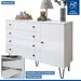 Quarto Infantil Completo Marcella 10 Gavetas 4 Portas com Espelho Branco Aurora - Minastex