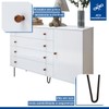 Quarto Infantil Completo Marcella 10 Gavetas 4 Portas com Espelho Branco Aurora - Minastex