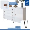 Quarto Infantil Completo Thalia 4 Portas 8 Gavetas Branco - Minastex