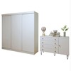 Quarto Infantil Completo Thalia 4 Portas 8 Gavetas Branco - Minastex