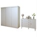 Quarto Infantil Completo Thalia 4 Portas 8 Gavetas Branco - Minastex