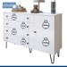 Quarto Infantil Completo Thalia 4 Portas 8 Gavetas Branco - Minastex
