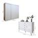 Quarto Infantil Completo Thalia 4 Portas 8 Gavetas Branco - Minastex