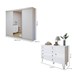 Quarto Infantil Completo Elô 8 Gavetas 3 Portas com Espelho Branco Aurora - Minastex