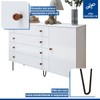 Quarto Infantil Completo Elô 8 Gavetas 3 Portas com Espelho Branco Aurora - Minastex