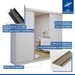 Quarto Infantil Completo Elô 8 Gavetas 3 Portas com Espelho Branco Aurora - Minastex