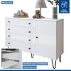 Quarto Infantil Completo Elô 8 Gavetas 3 Portas com Espelho Branco Aurora - Minastex