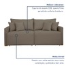Sofá Cama 2 Lugares Júlia Retrátil e Reclinável Veludo/Bege Escuro - Celflex