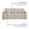 Sofá Cama 2 Lugares Júlia Retrátil e Reclinável Veludo/Bege Claro - Celflex