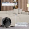 Sofá Cama 2 Lugares Júlia Retrátil e Reclinável Veludo/Bege Claro - Celflex
