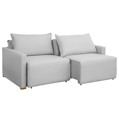 Sofá Cama 2 Lugares Júlia Retrátil e Reclinável Linho/Gelo - Celflex