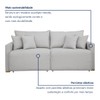 Sofá Cama 2 Lugares Júlia Retrátil e Reclinável Linho/Gelo - Celflex