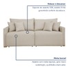 Sofá Cama 2 Lugares Júlia Retrátil e Reclinável Linho/Cru - Celflex