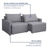 Sofá Cama 3 Lugares Júlia Retrátil e Reclinável Linho/Cinza - Celflex