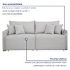 Sofá Cama 3 Lugares Júlia Retrátil e Reclinável Linho/Gelo - Celflex