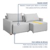 Sofá Cama 3 Lugares Júlia Retrátil e Reclinável Linho/Gelo - Celflex