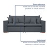 Sofá 4 Lugares Barcelona Retrátil Veludo/Cinza - Celflex
