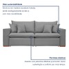 Sofá 4 Lugares Barcelona Retrátil Linho/Cinza - Celflex