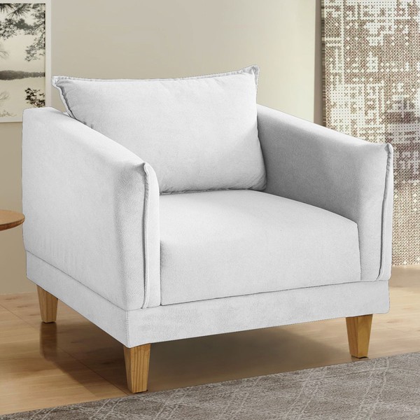 Poltrona Melina Boucle Gelo - Cellflex