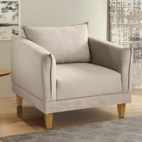 Poltrona Melina Bege Claro - Cellflex