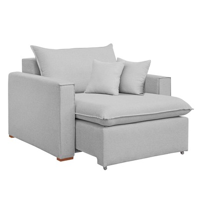 Poltrona Barcelona Retrátil Linho/Gelo - Celflex