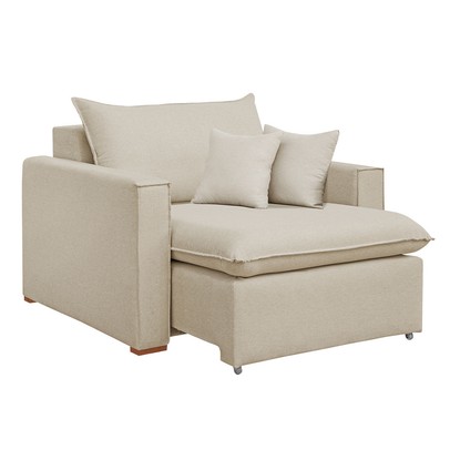 Poltrona Barcelona Retrátil Linho/Cru - Celflex