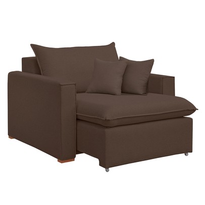 Poltrona Barcelona Retrátil Veludo/Marrom - Celflex