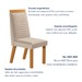 Mesa de Jantar 6 Lugares Florida com Vidro Castanho Cinamomo/Creme - Lj Móveis