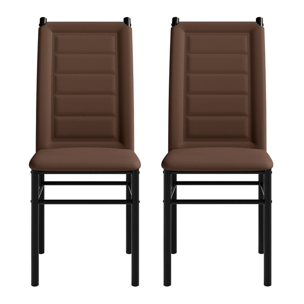 Cadeiras Kit 2 Cadeiras Tokio Preto/Marrom - Art Panta