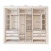 Guarda-Roupa Infantil Lili 3 Portas 6 Gavetas Branco - Minastex