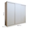 Guarda-Roupa Infantil Thalia 3 Portas 4 Gavetas Branco - Minastex