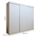 Guarda-Roupa Infantil Thalia 3 Portas 4 Gavetas Branco - Minastex