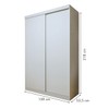 Guarda-Roupa Infantil Elara 2 Portas 2 Gavetas Branco - Minastex